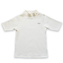 Charger l'image dans la galerie, Tee-shirt en coton bio, ecru logo noir