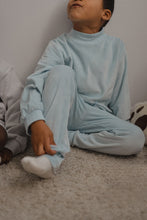 Charger l'image dans la galerie, Pantalon en velours, coloris bleu